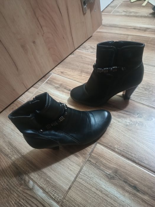 Botki damskie czarne