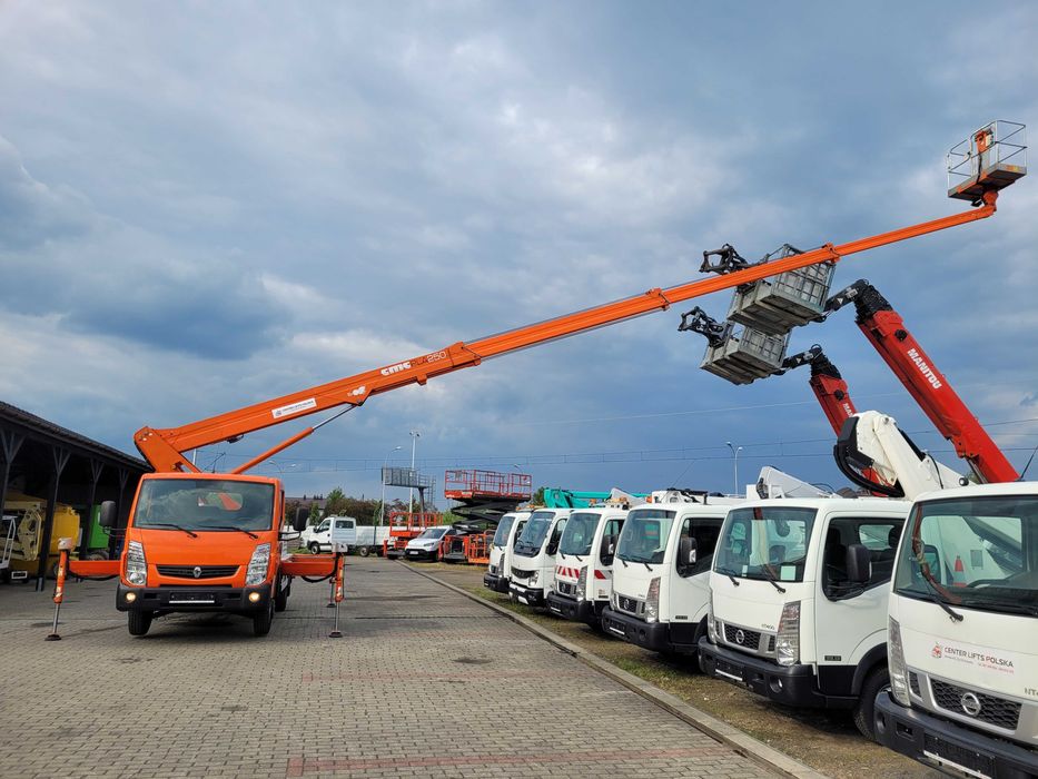 podnośnik/zwyżka/renault/cmc/pla250/25m/koszowy/multitel/ruthmann/gsr