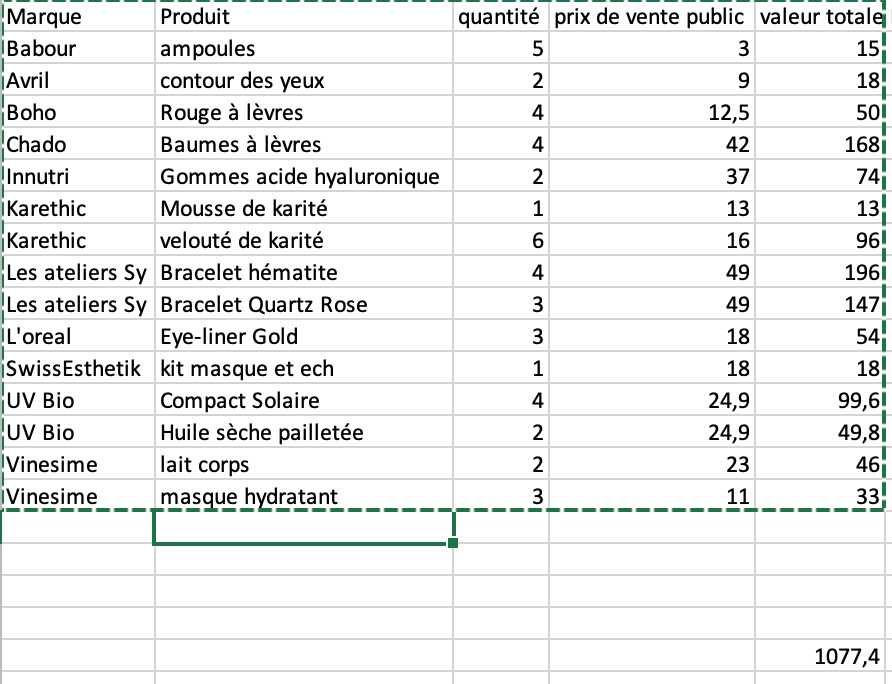 Lot cosmeticas naturais e pulseiras novos
