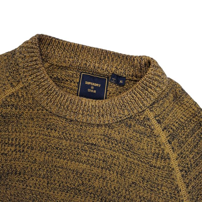 Superdry Japan Sweter Męski XL dziergany 100% bawełna knit Japonia