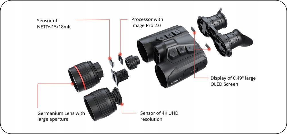 Lornetka Termowizyjna Termowizor 3w1 HIKMICRO HABROK PRO HX60L LRF 850