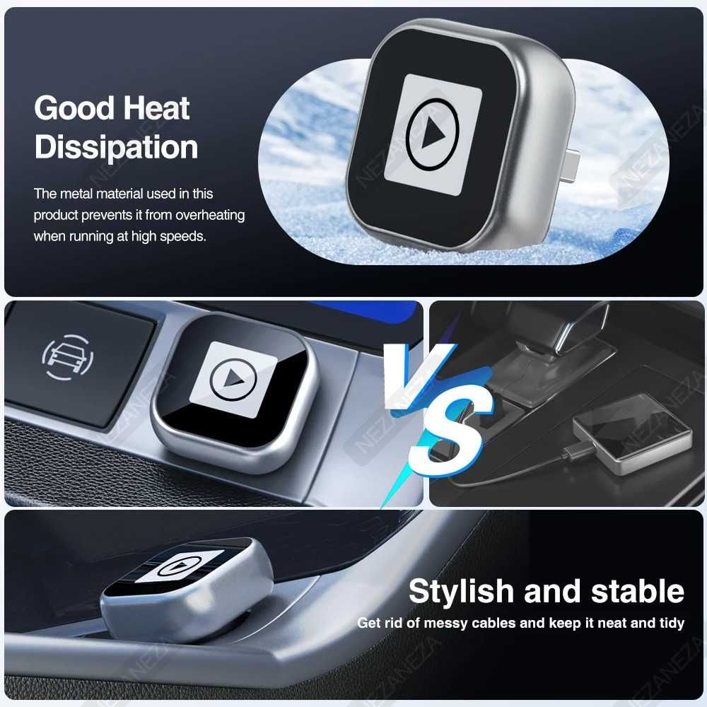 Adapter USB dla bezprzewodowego Carplay i Android Auto