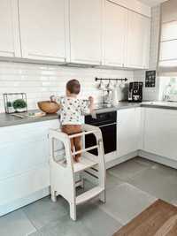Kitchen helper dla dzieci Pomocnik kuchenny Biały Podest kuchenny