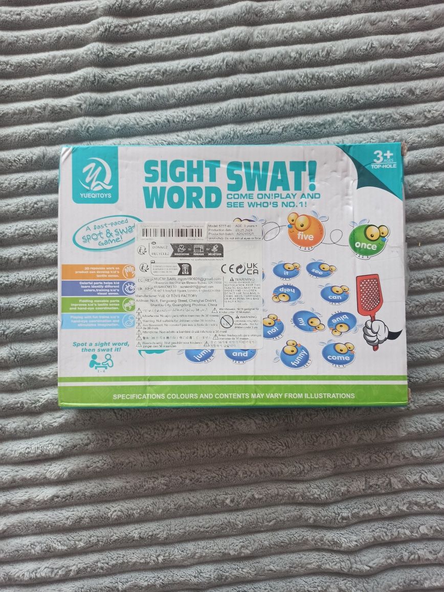 Gra dla dzieci Sight Word Swat!, gra po angielsku, nauka języka ang.