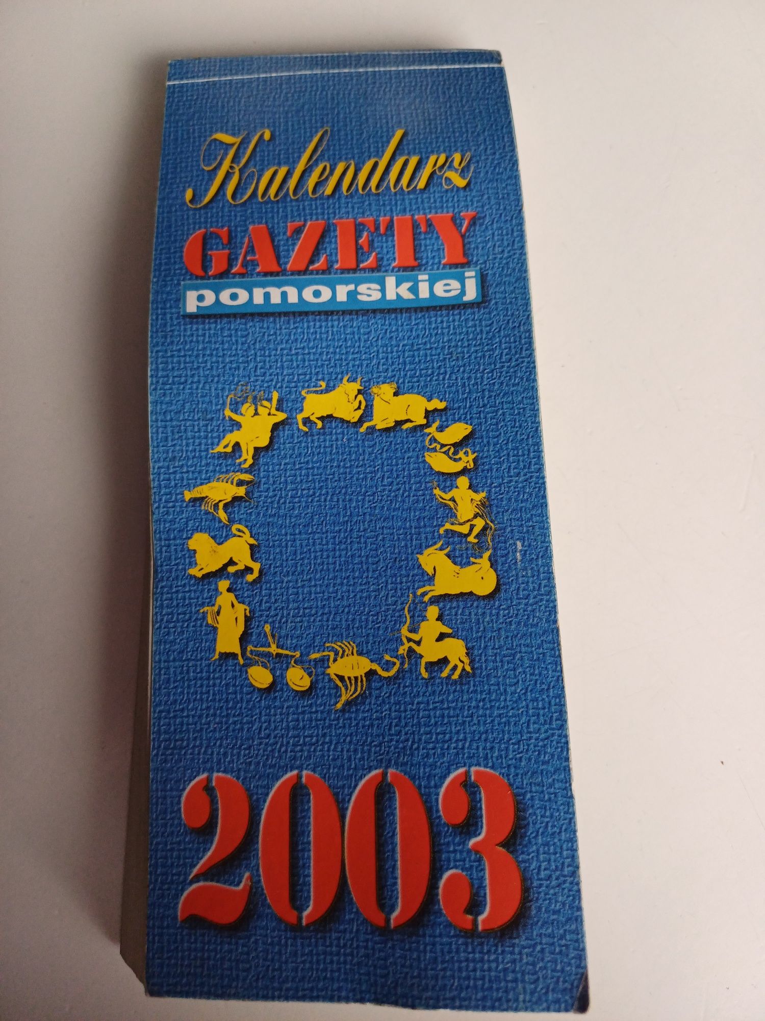 Kalendarz zdzierak 2003