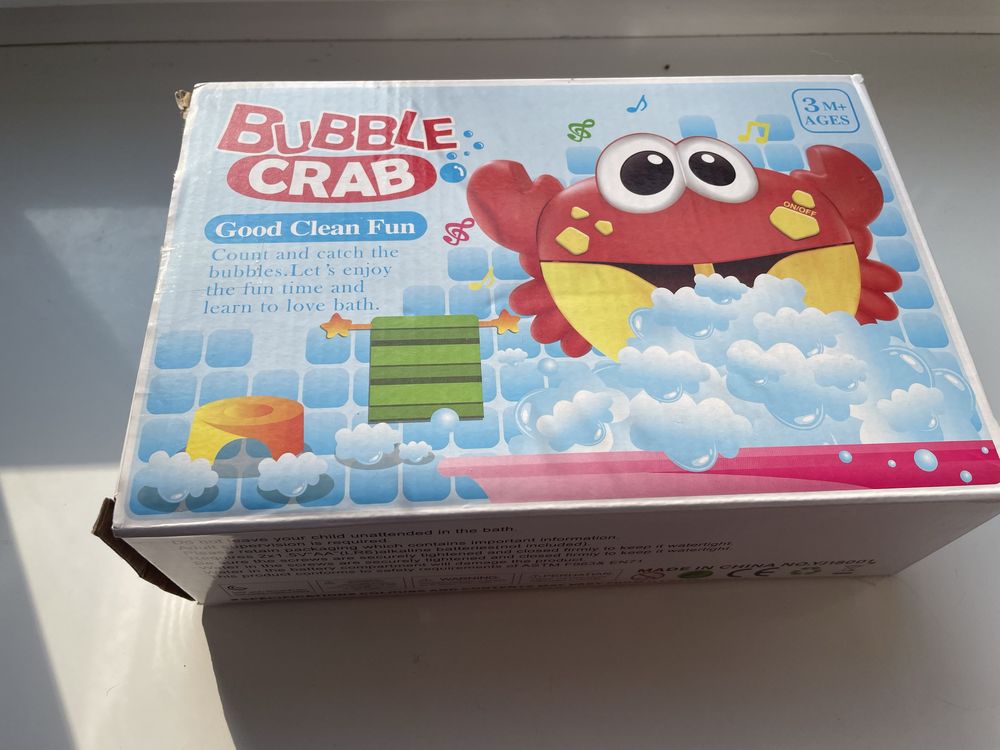 Bubble crab для ванни купання дитини