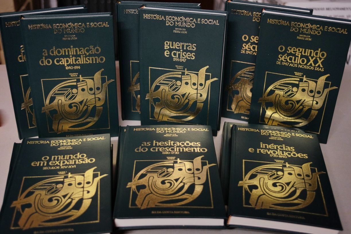 História económica e social do mundo - Pierre Léon - 12 volumes, novos