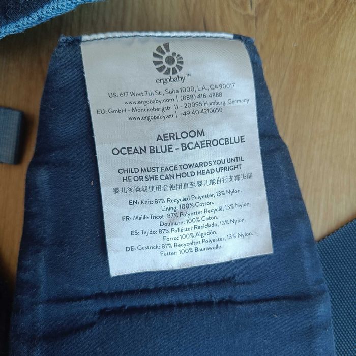Ergobaby aerloom ocean blue limited edition
