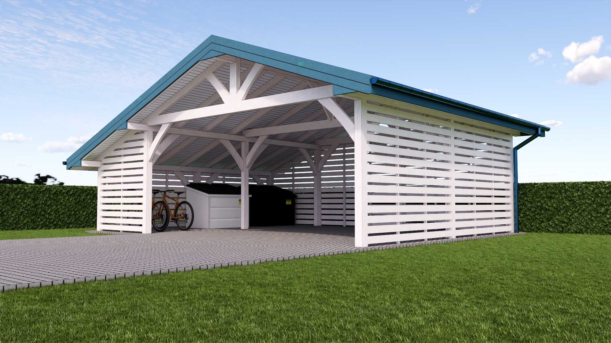 Wiata samochodowa, garażowa, Carport