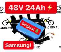 СУПЕР ЦІНА! Аккумулятор 48В 24Ач Li ion samsung для електровелосипеду!