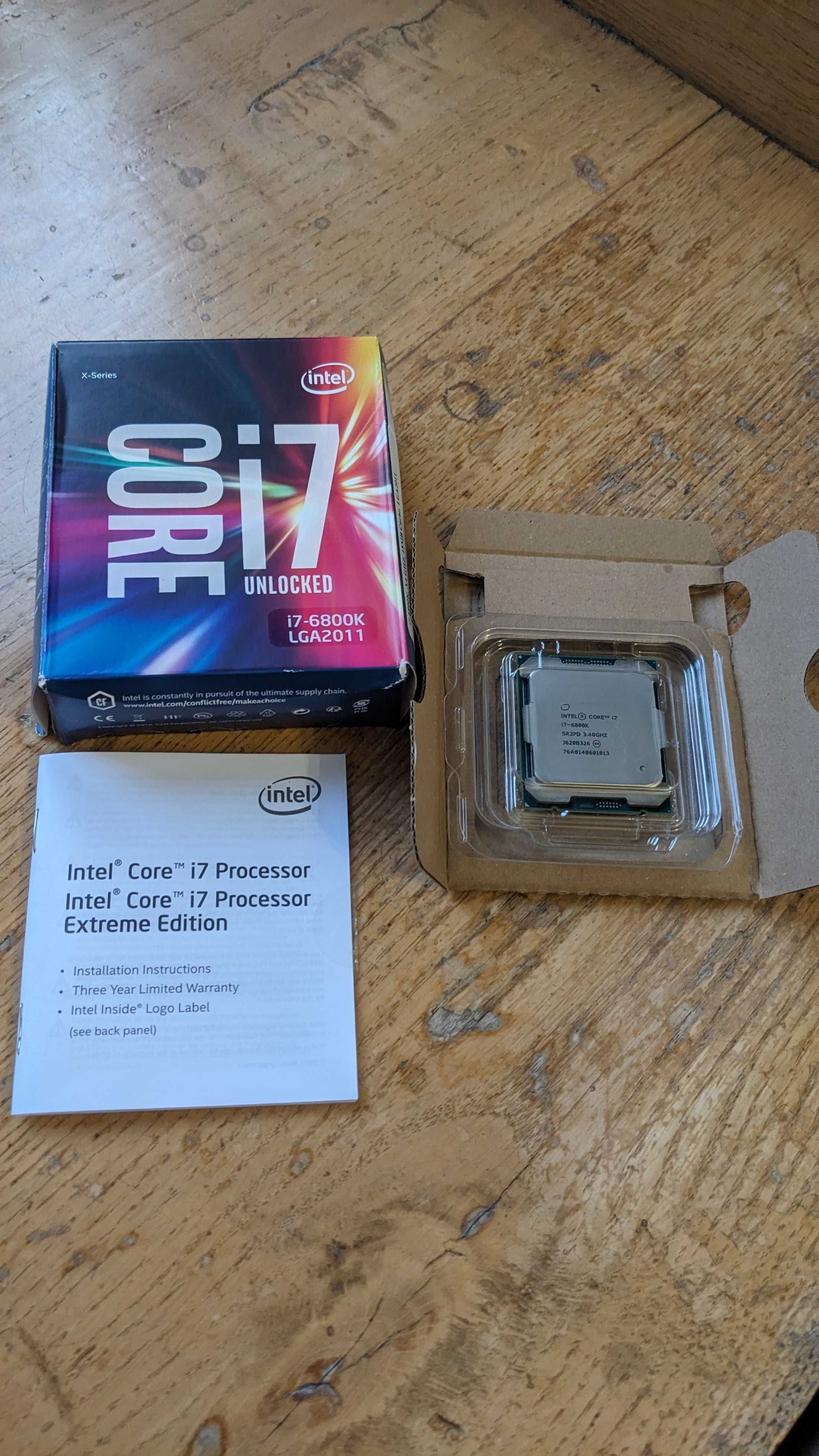 Procesor Intel I7 6800K socket 2011-v3