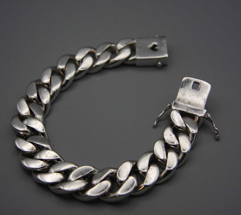 Bransoleta pancerka srebro 925 163,80gram.