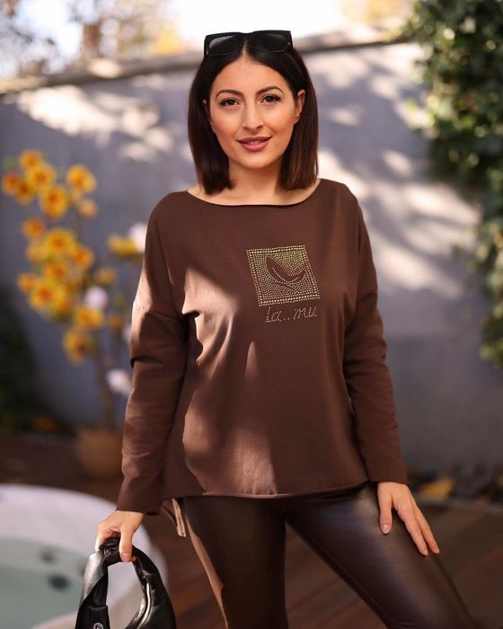 Bluzka Lamu laserowo cieta oversize