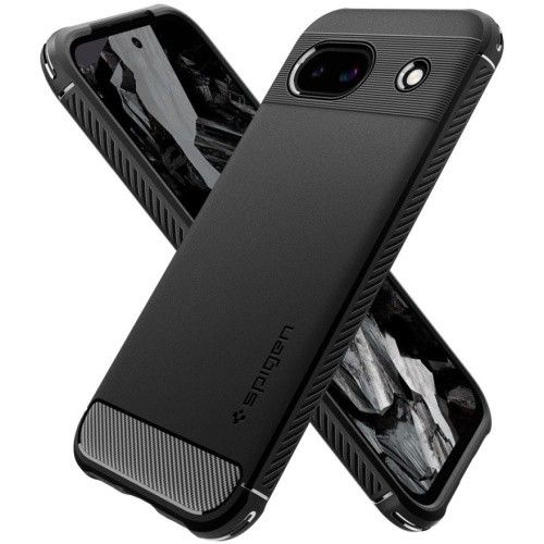 Etui Spigen do Google Pixel 8a Rugged Armor Black