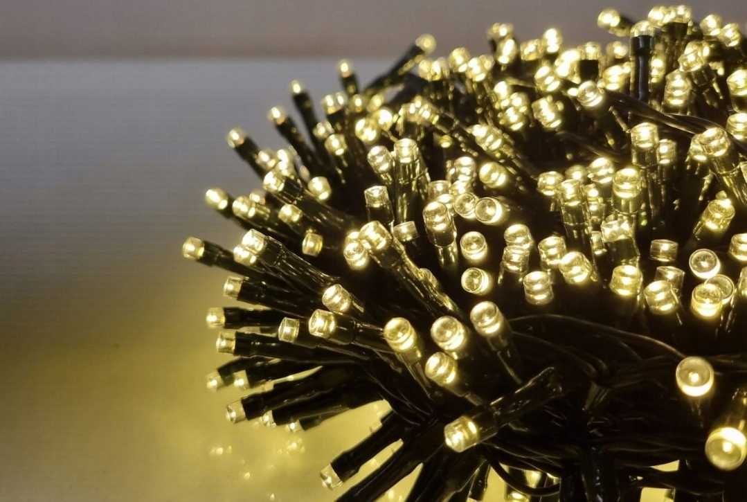 Światełka 1000LED na sznurze ciepła biel