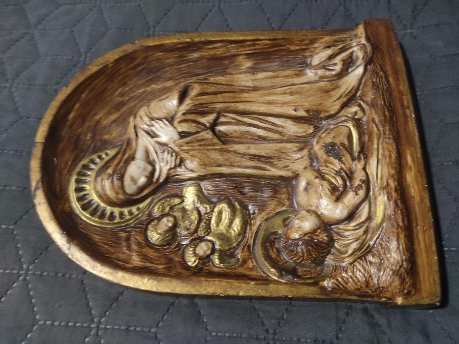 "Matka Boska z Jezusem"-wspaniały obraz/rzeźba!