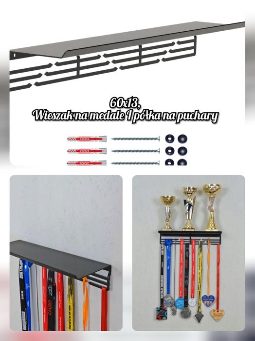 Nowy wieszak na medale I półka na puchary