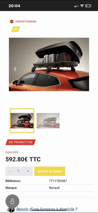 Mala Renault original
