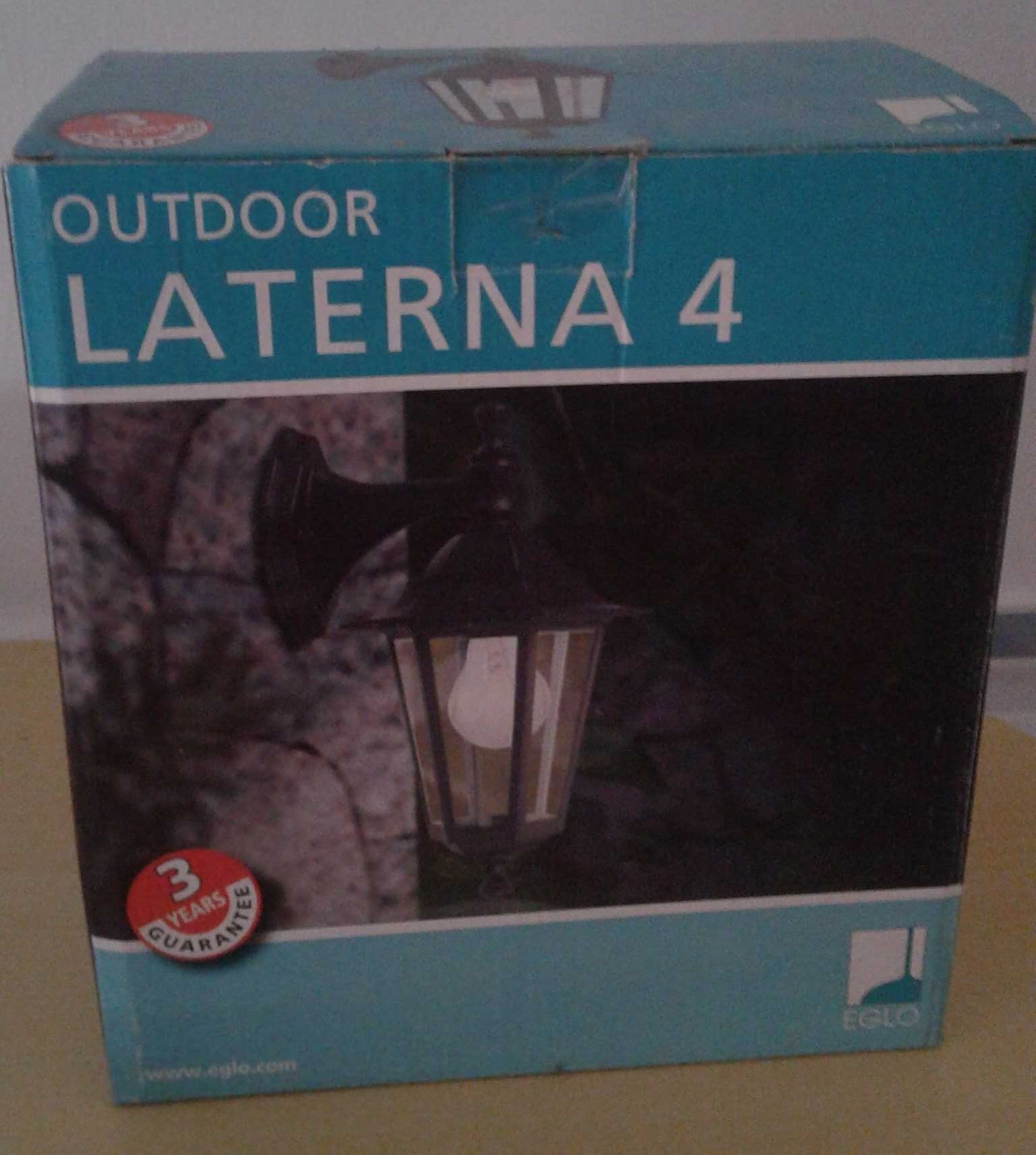 Lanterna Parede Iluminação Exterior