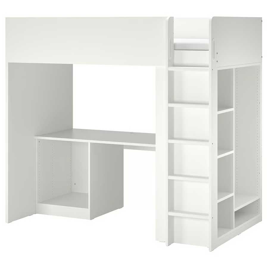 Cama alta Ikea com arrumação sem secretaria