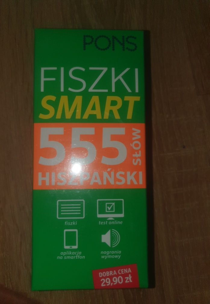 Fiszki smart 555 słów język hiszpański promocja