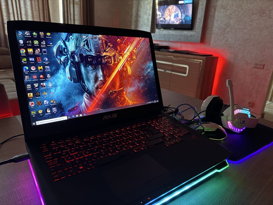 ЗСУ Скидка! Мощный игровой ноутбук Asus Rog + полный игровой комплект
