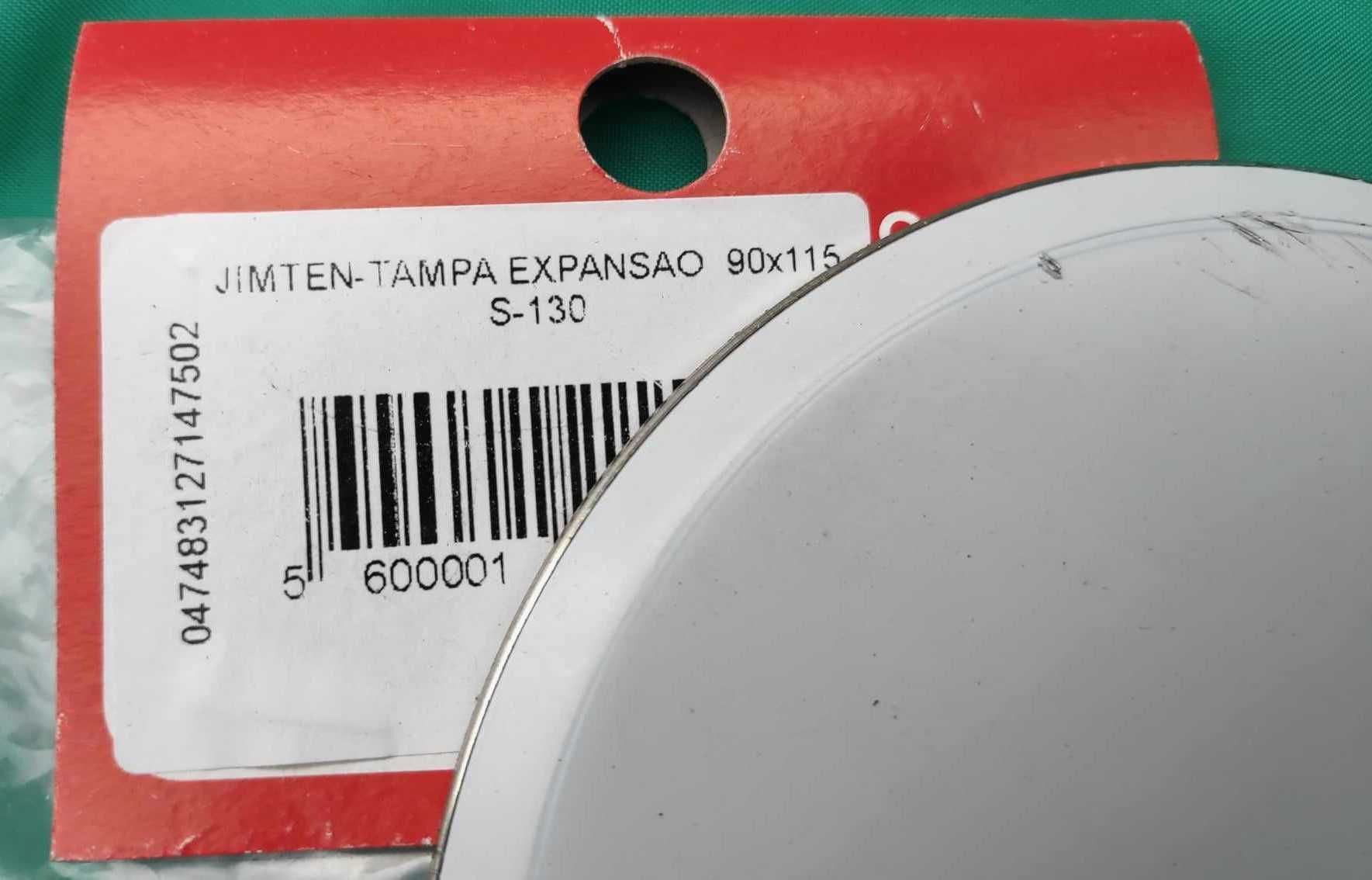 Tampa expansão em inox para sifão.