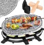 Grill Elektryczny Raclette na 8 osób płyta kamienna KESSER 900W