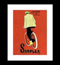 Plakat Vintage - Simplex, Rower