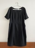 Czarna sukienka w białe kropeczki, Senso 42