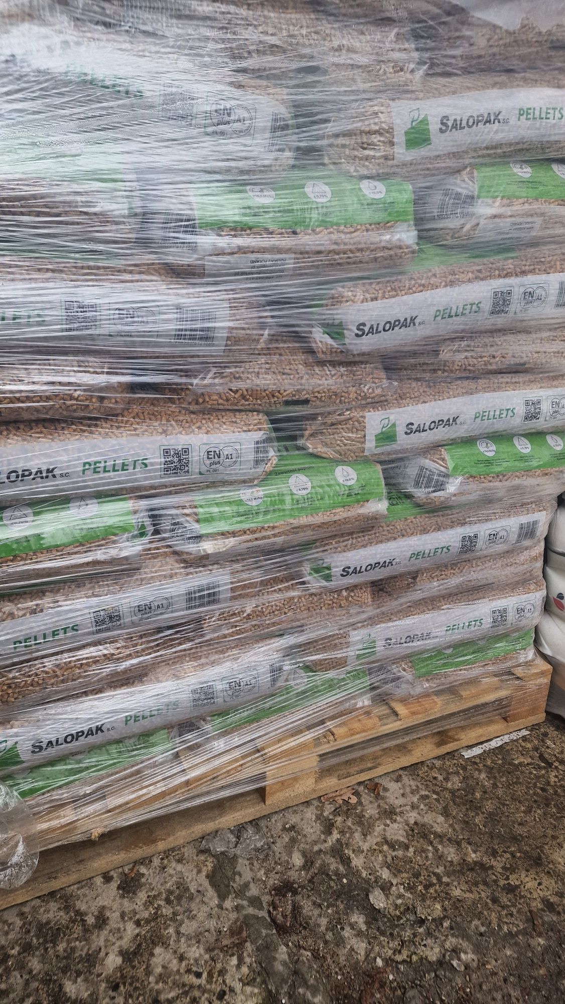 Pellet drzewny  duży worek 40 l