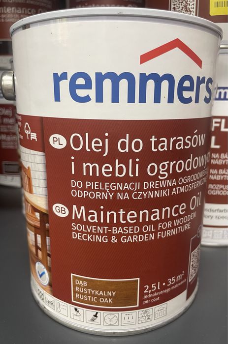 Olej do tarasów i mebli ogrodowych 2,5 l. Remmers Pflege-Ol