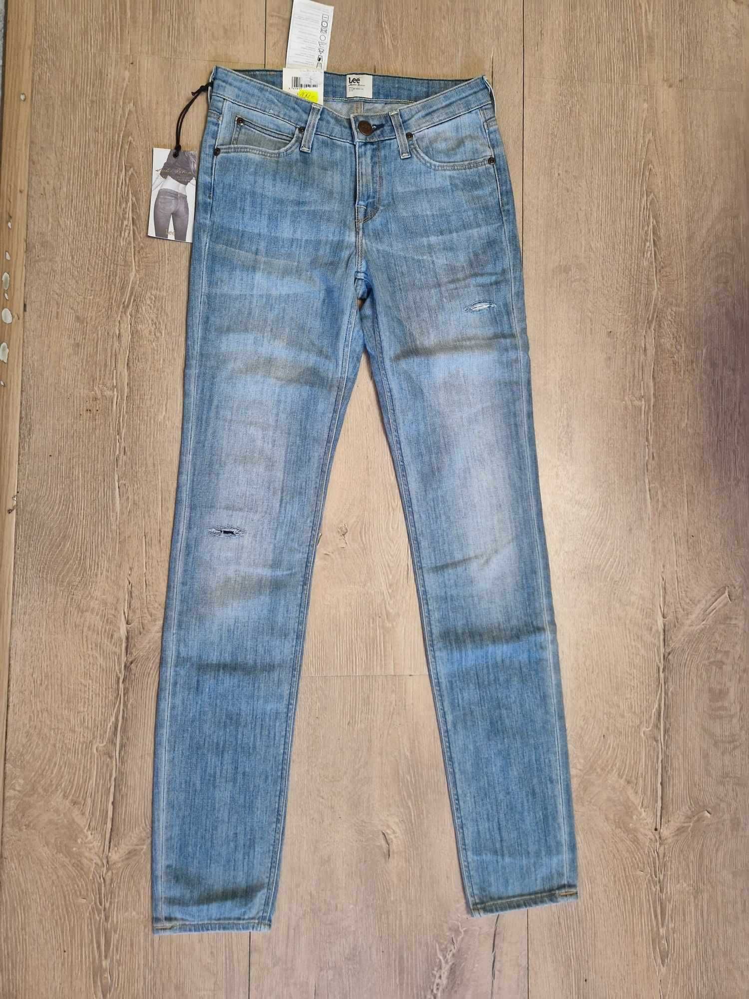 Nowe damskie spodnie jeansowe LEE Scarlett rurki rozmiar W28 L33