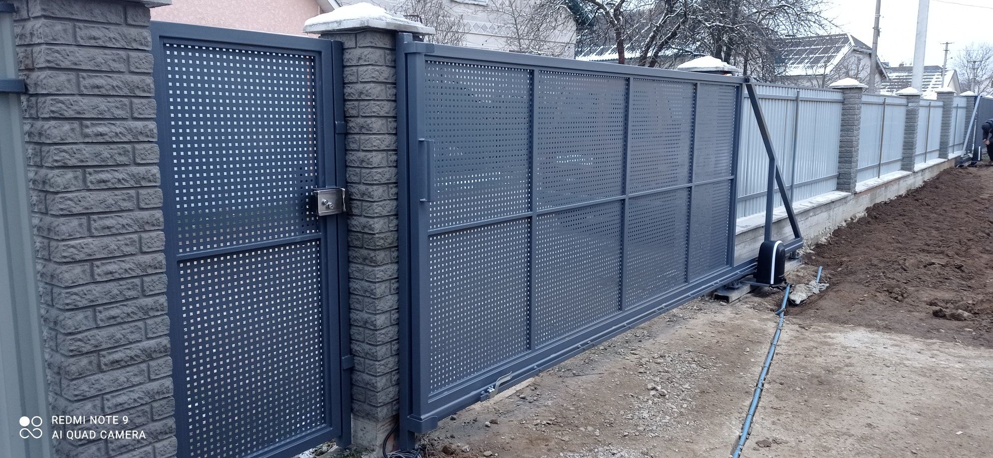 Відсувні ворота, в'їзні ворота, відкатні ворота,автоматика