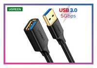 Кабель подовжувач USB 3.0 5Gbps UGREEN шнур удлинитель юсб папа-мама