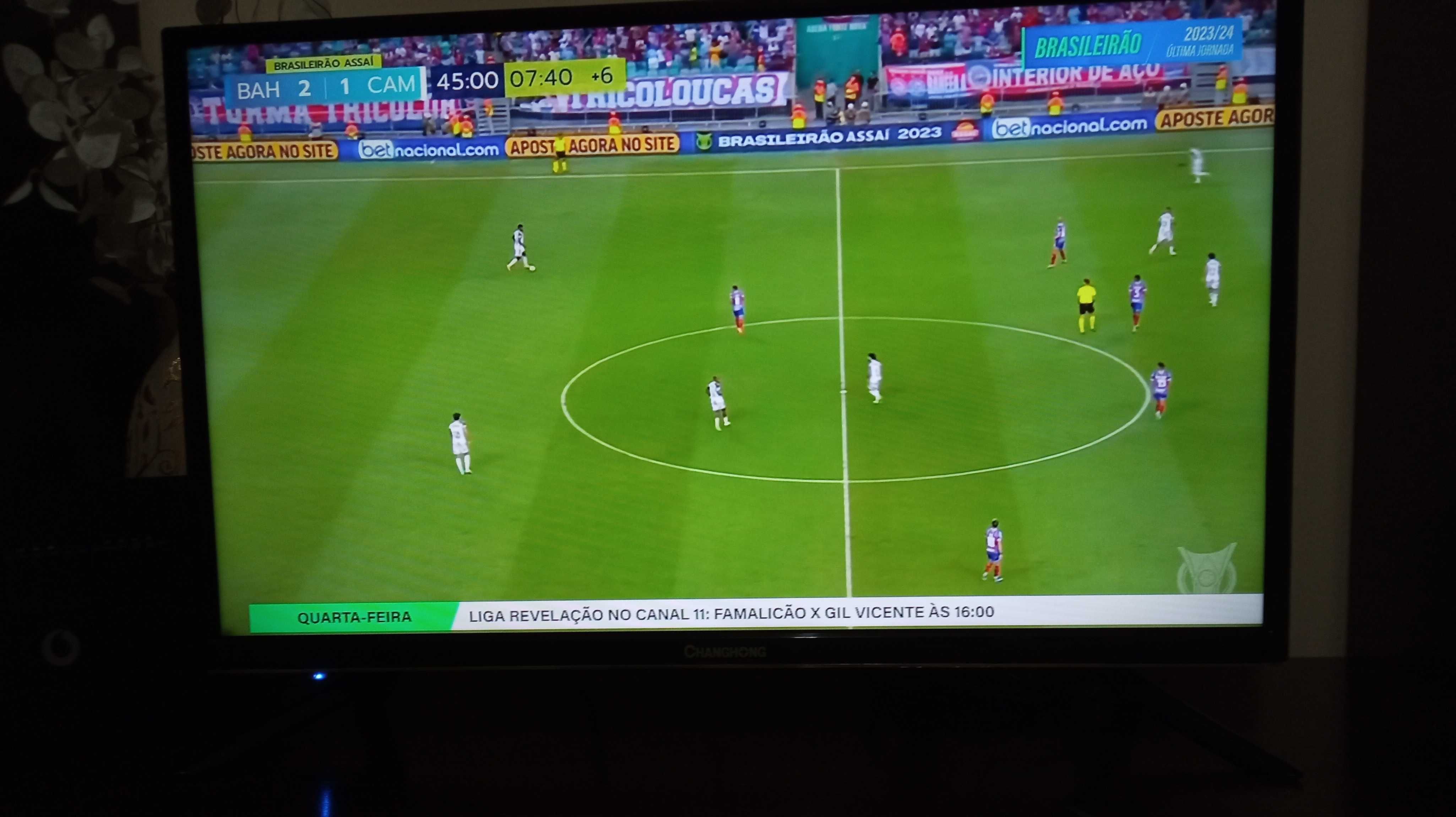 TV Led Hd CHANGONG, medidas na descrição