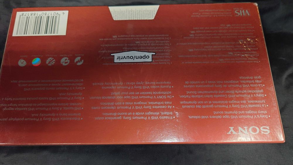 Sony VHS Cassette Series V Premium 120 minutos