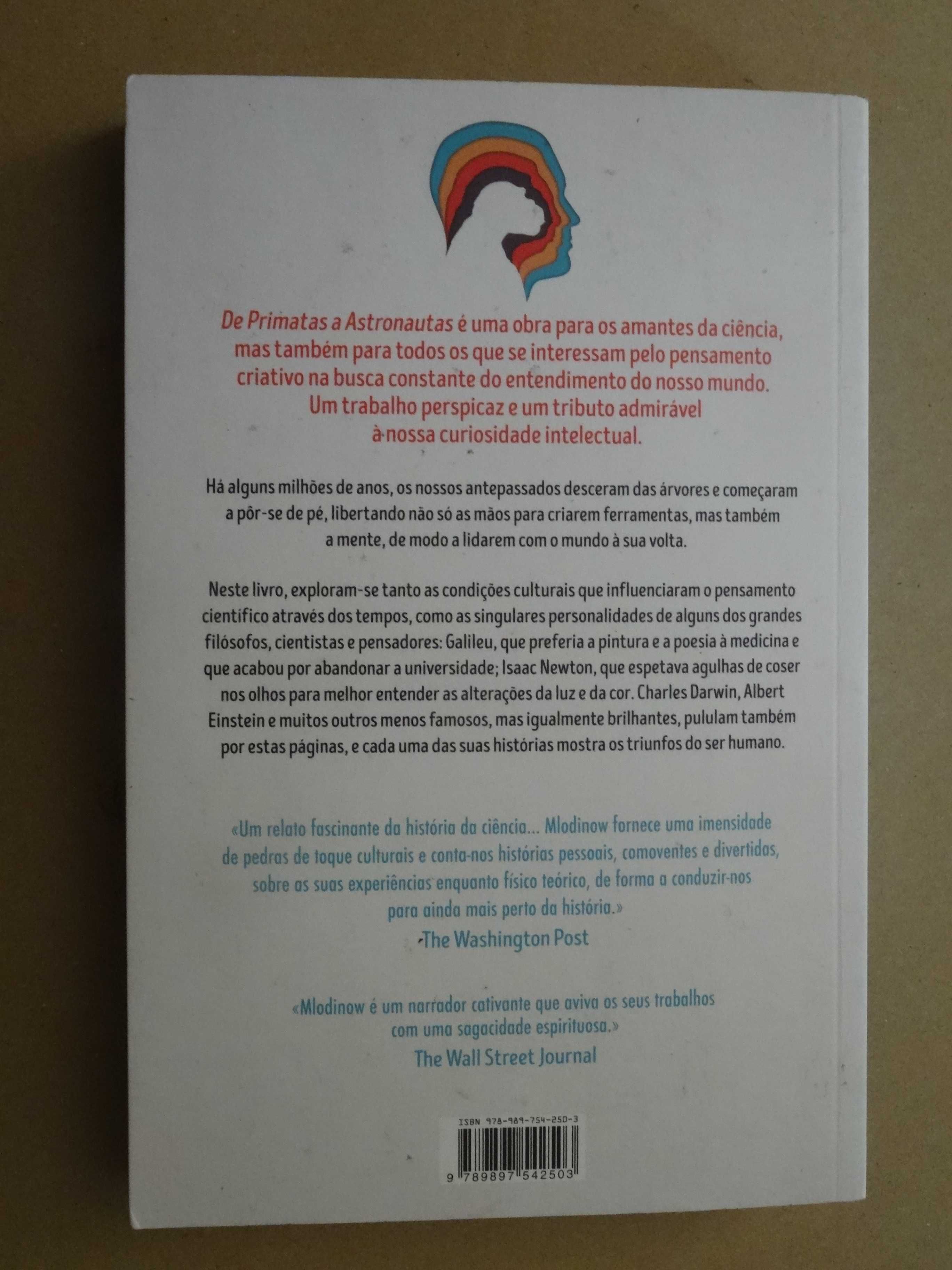 De Primatas a Astronautas de Leonard Mlodinow - 1ª Edição