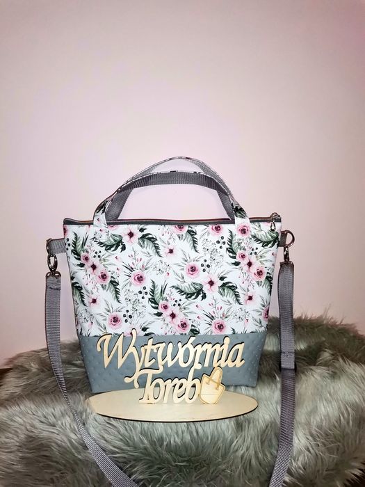 Torba garden z siwą ekoskórą Wytwórnia toreb
