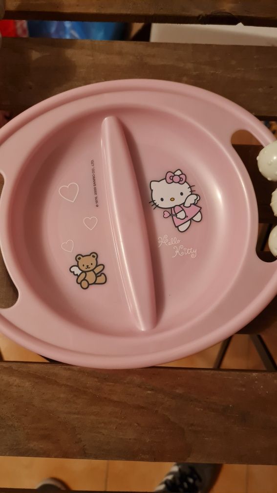 Conjunto de Pratos Hello Kitty