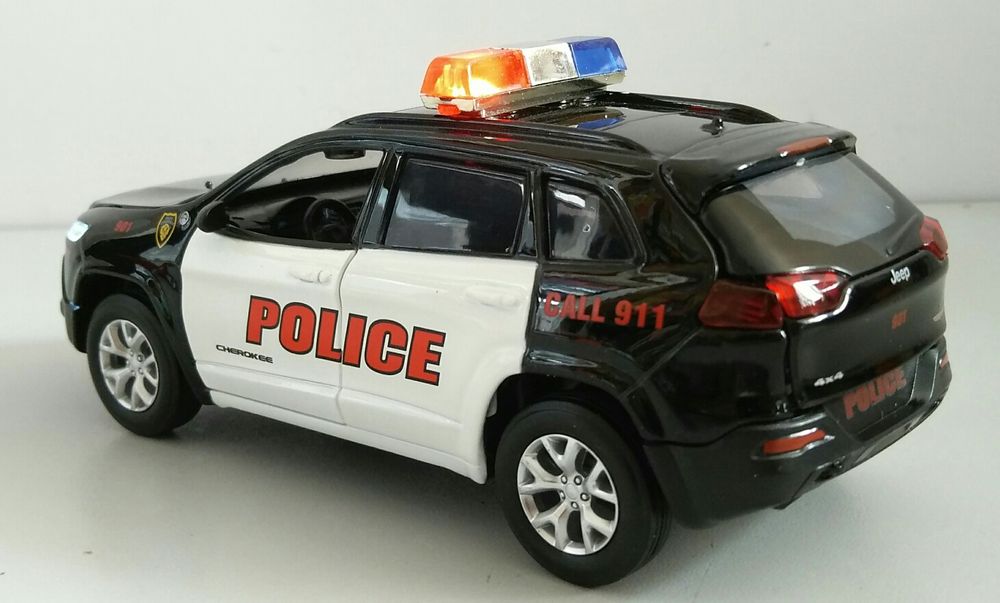 JEEP Cherokee Police модель 1:32 ТМ Автопром Металлическая звук свет