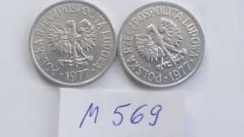 P 569, 2 x stara moneta 10 gr groszy 1977 Polska bardzo ładna