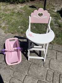 Krzesełko + nosidełko dla lalki