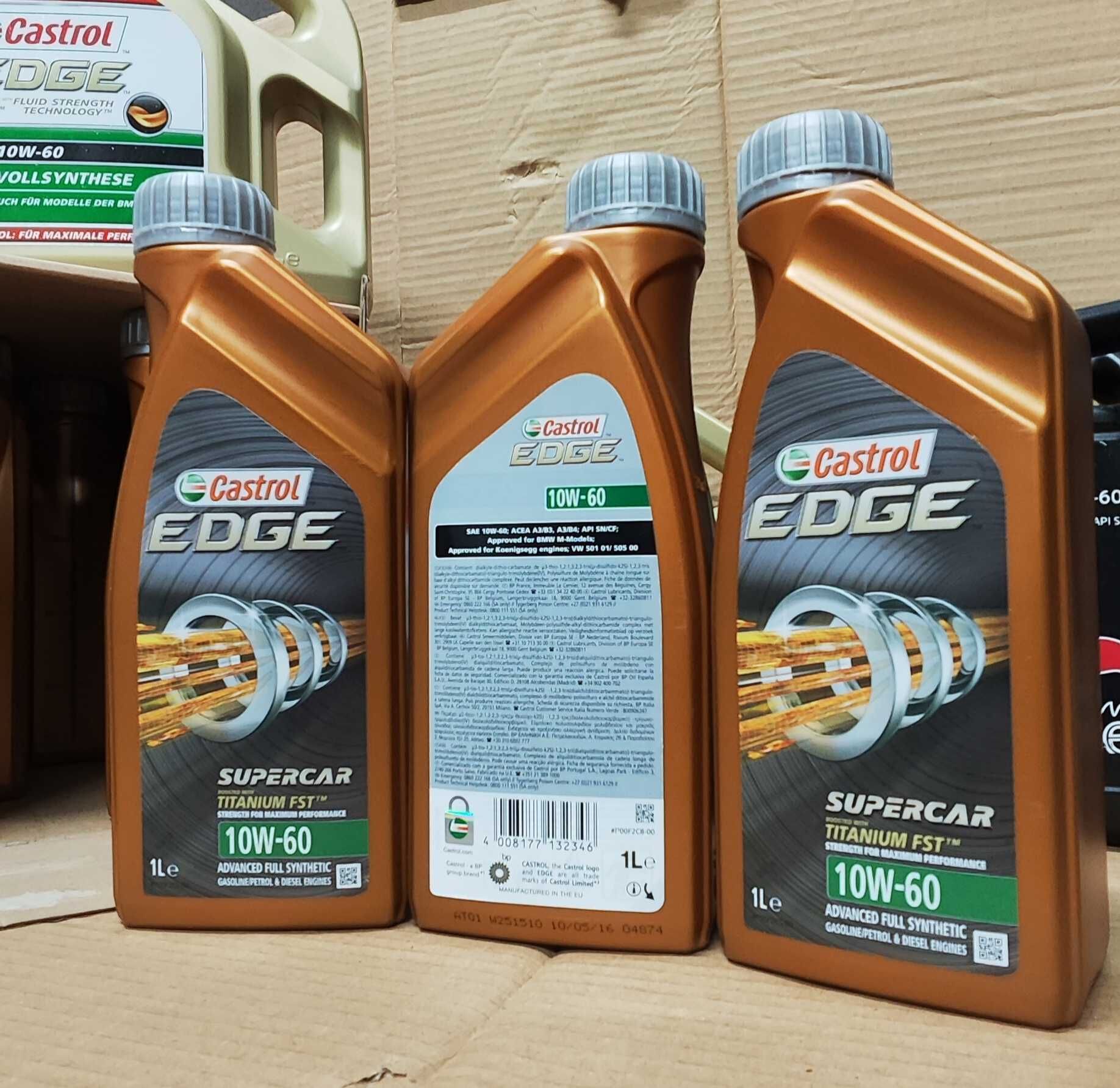 Oleo Castrol Edge 10w60 / Óleo Agip Racing Eni Sport 10w60