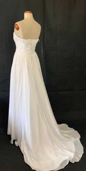 Nowa suknia ślubna zwiewna i prosta 38 M cywilny poprawiny zapasowa