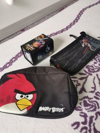 Zestaw Angry Birds kosmetyczka kubek na długopisy piórnik dla chłopca