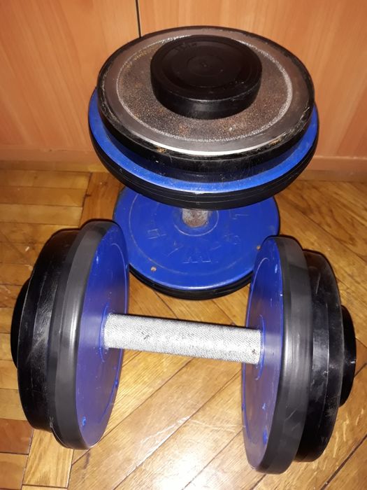 Гантели,гиря наборная.