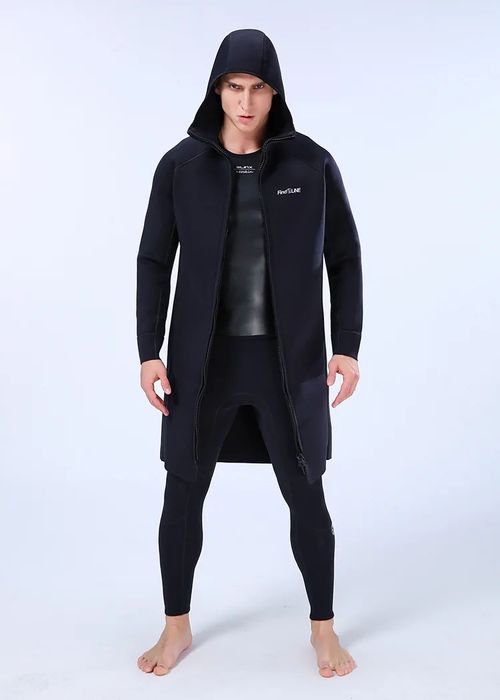 Kurtka płaszcz neoprenowa z kapturem do nurkowania surfing EU 52 L