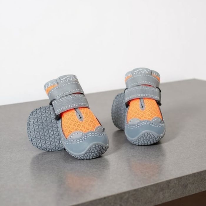 Zimowe buty dla psa, śniegowce, pomarańczowe, 4 szt rozmiar 3