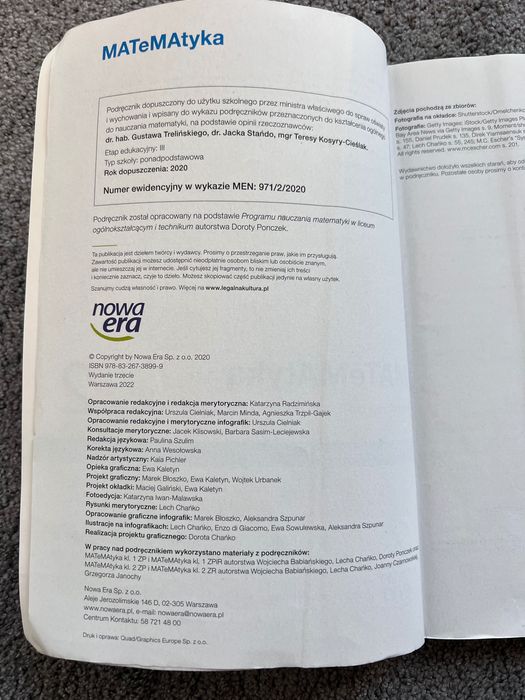 Podręcznik, książka Matematyka 2 - liceum, technikum - Nowa Era